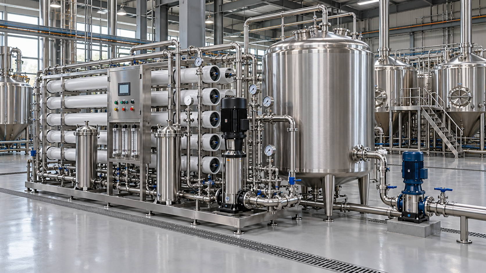 Sizing RO Process Water Treatment Systems for Brewery Peak Demand