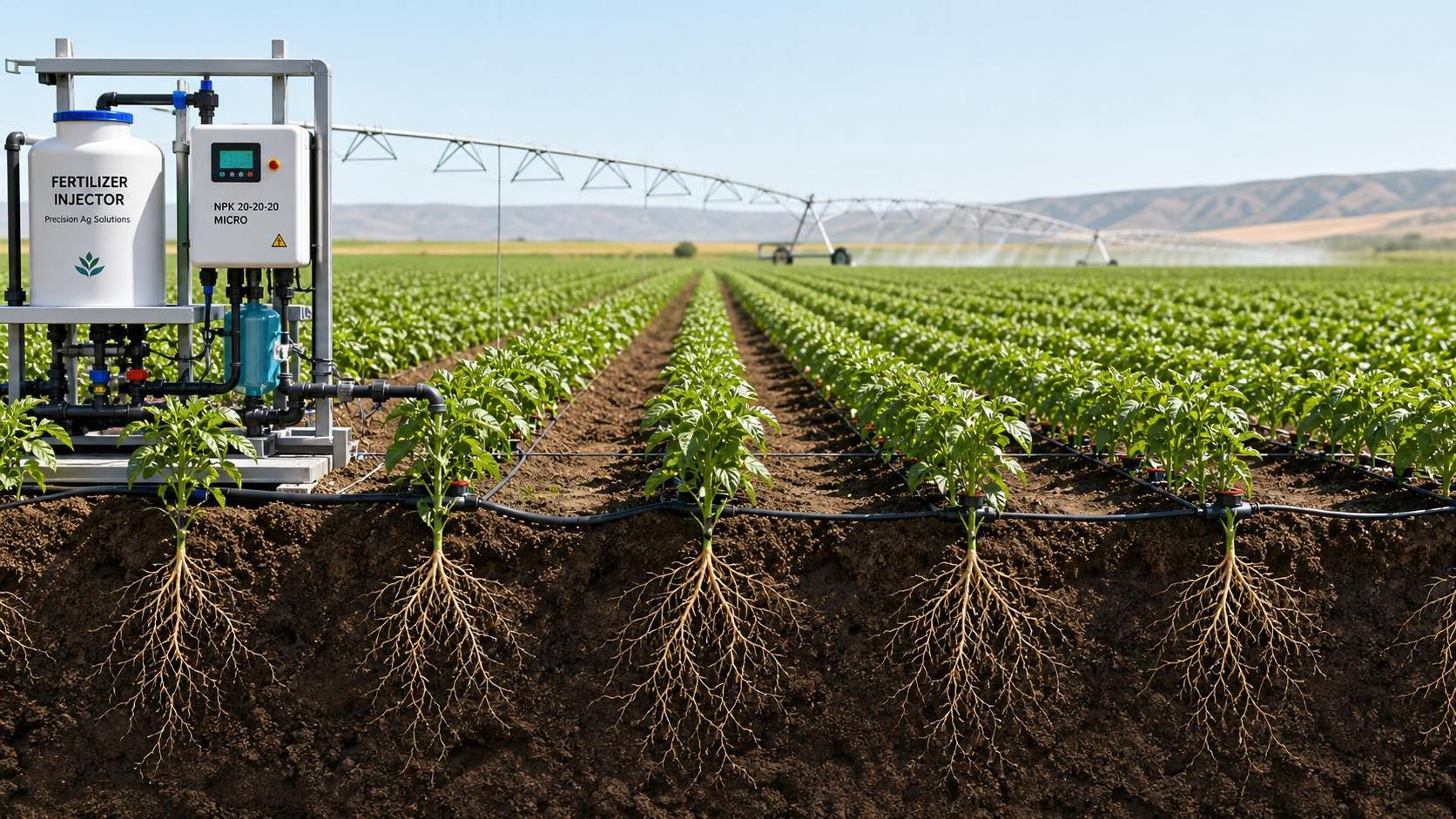 Nutrient Delivery Systems in Agriculture: How Fertigation Improves Timing and Uptake