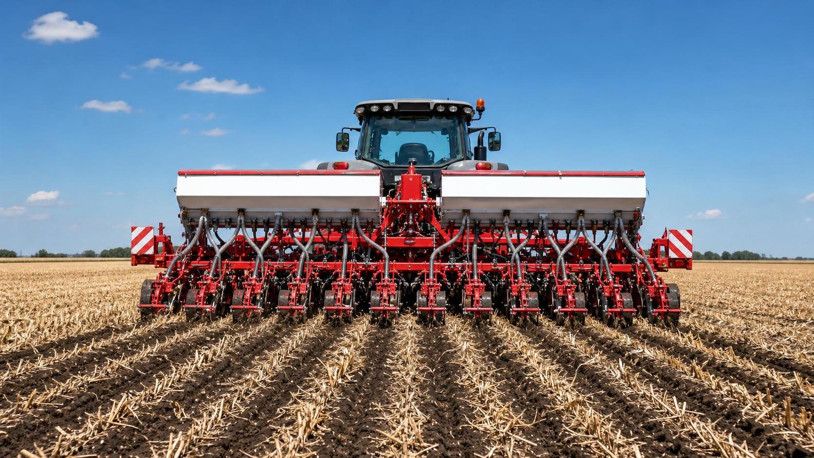 Agricultural Planters for Wheat: Row Spacing, Metering, and Residue Handling Compared