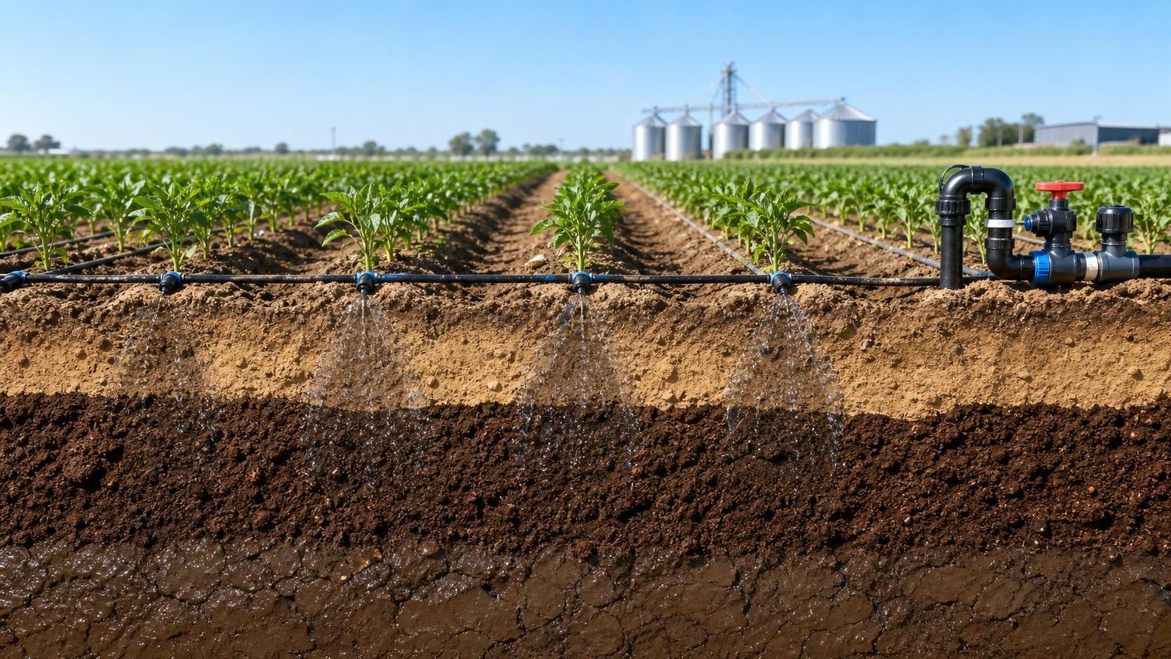 Subsurface Drip Irrigation Water Saving: How Much Is Realistic by Soil Type?