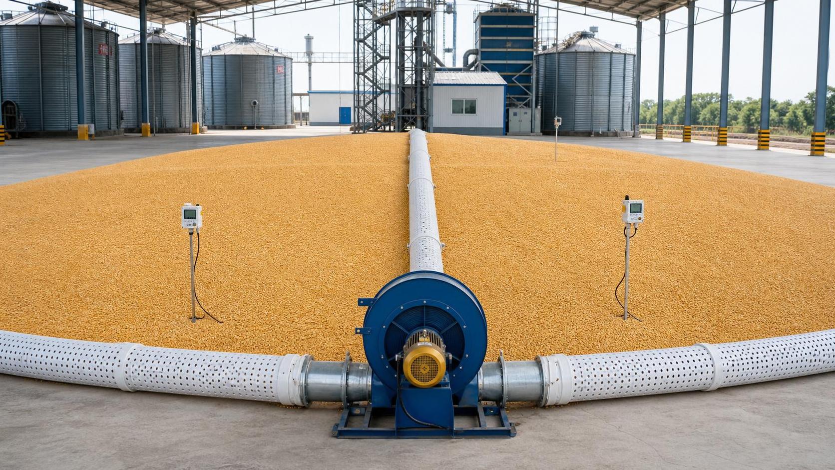 Temporary Grain Storage Aeration: How to Prevent Hot Spots in Short-Term Grain Piles