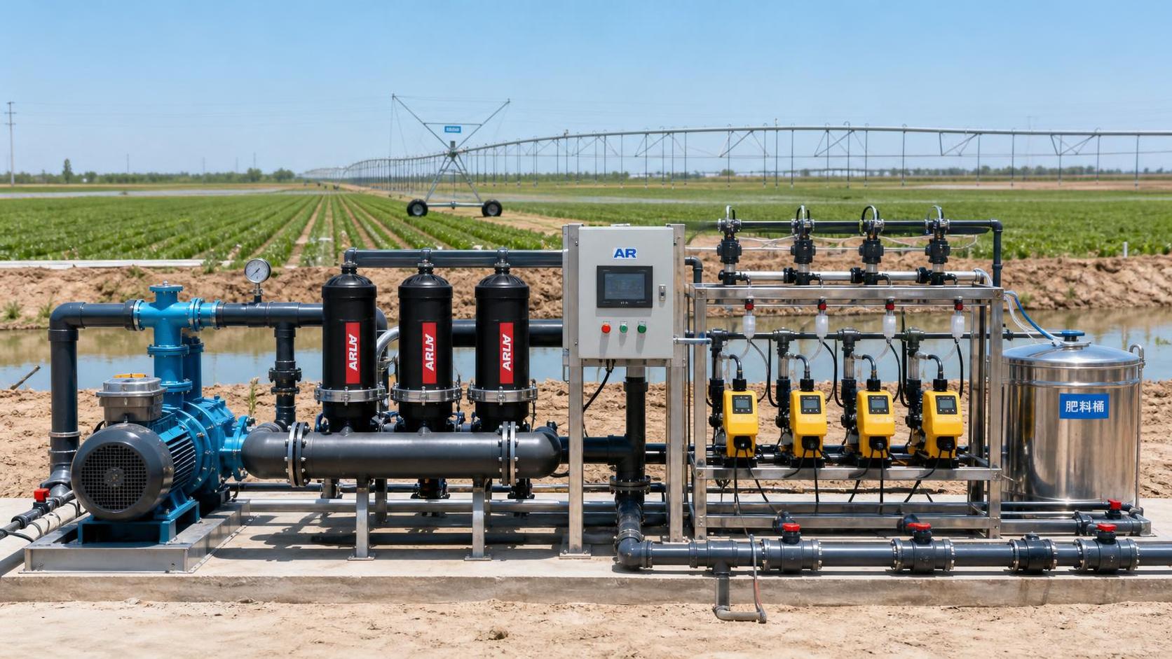 Fertigation Control for Open Field: How to Match Pumps, Filters, and Dosing Accuracy