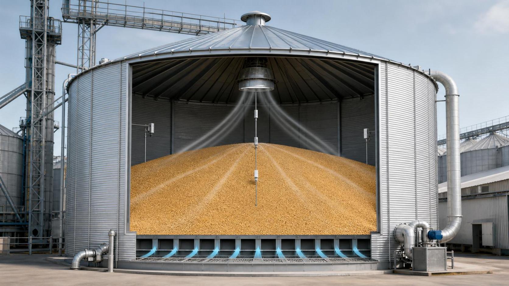 Silo Storage Technology and Aeration: How to Control Moisture Migration and Hot Spots