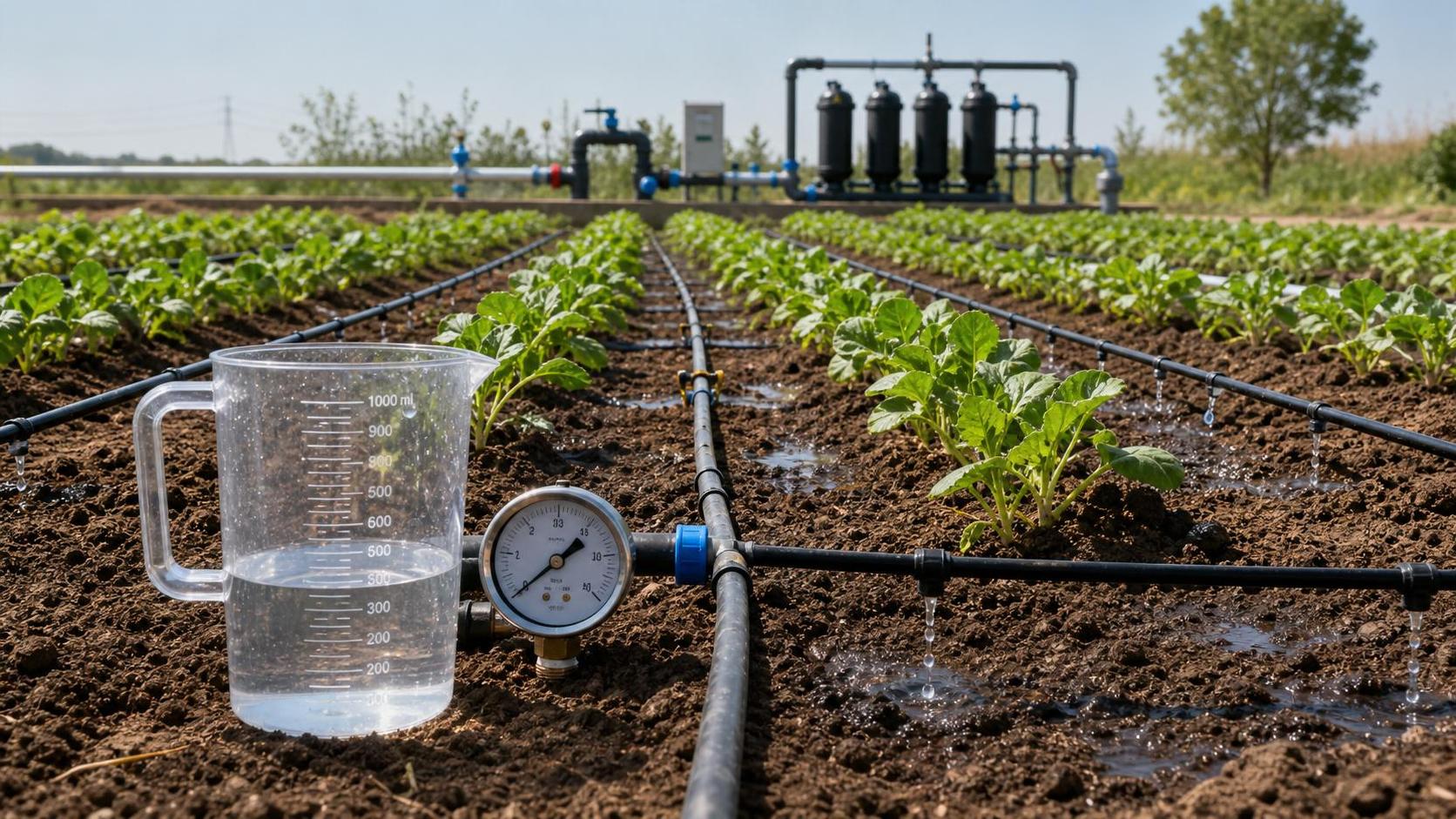 Water Application Uniformity in Drip Irrigation: How to Test and Improve Distribution