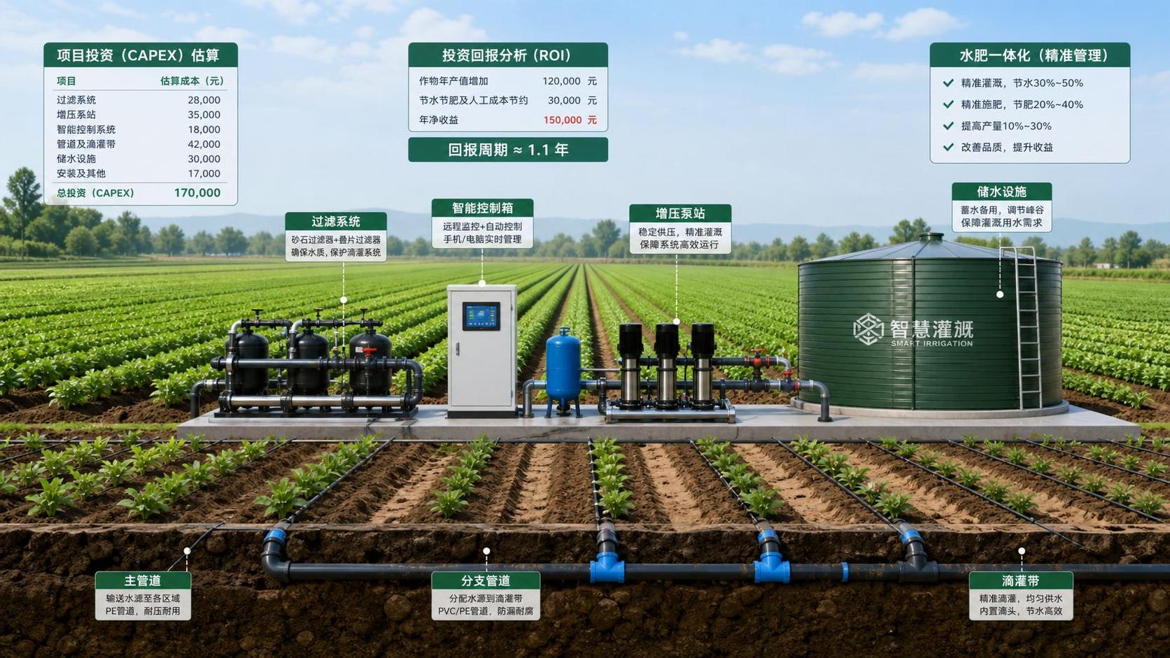 Water-Saving Irrigation Cost: What Drives CAPEX and How to Estimate Payback