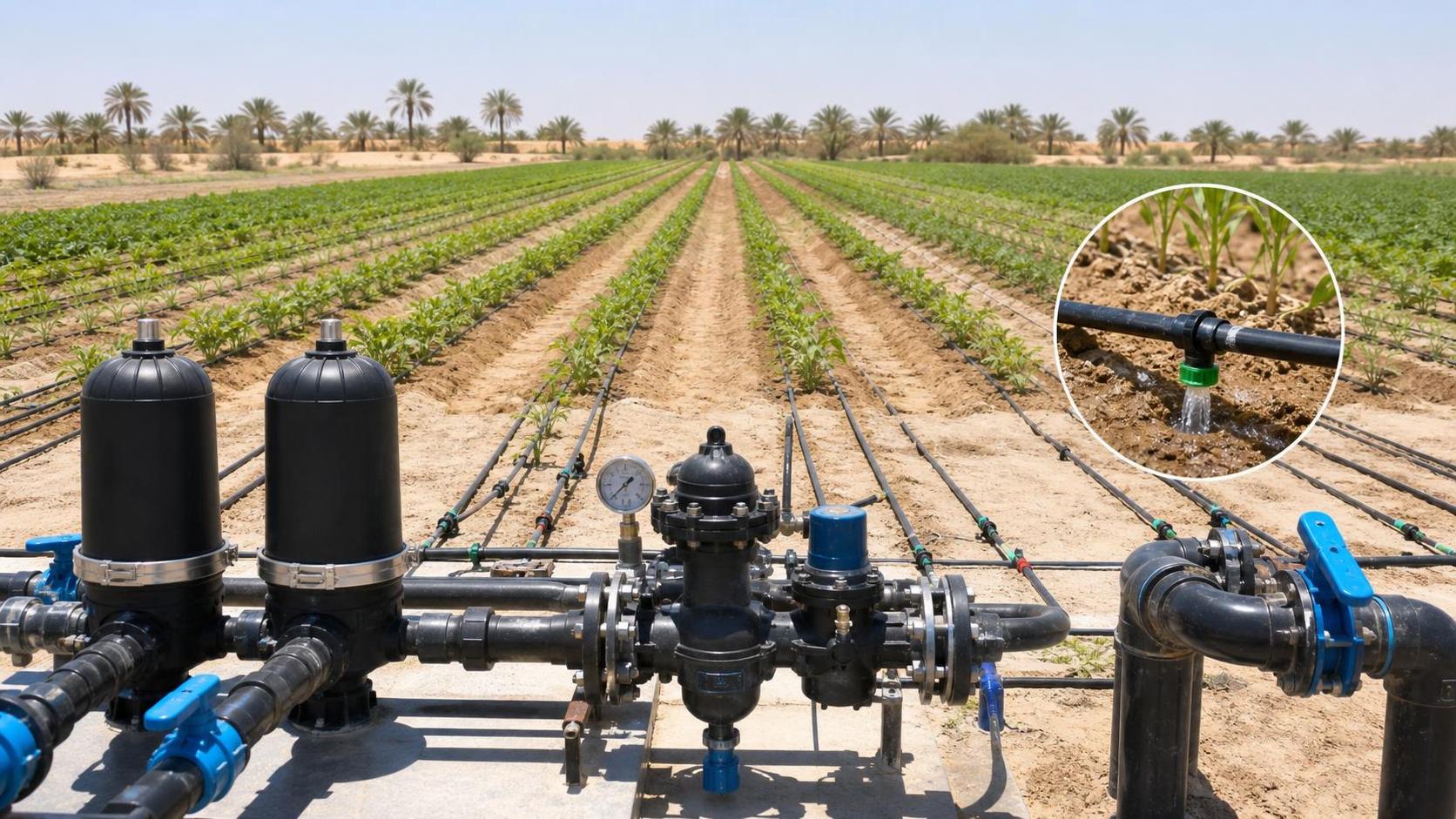 Irrigation Pressure Regulation in UAE: Solving Uneven Flow in Long Drip Lines