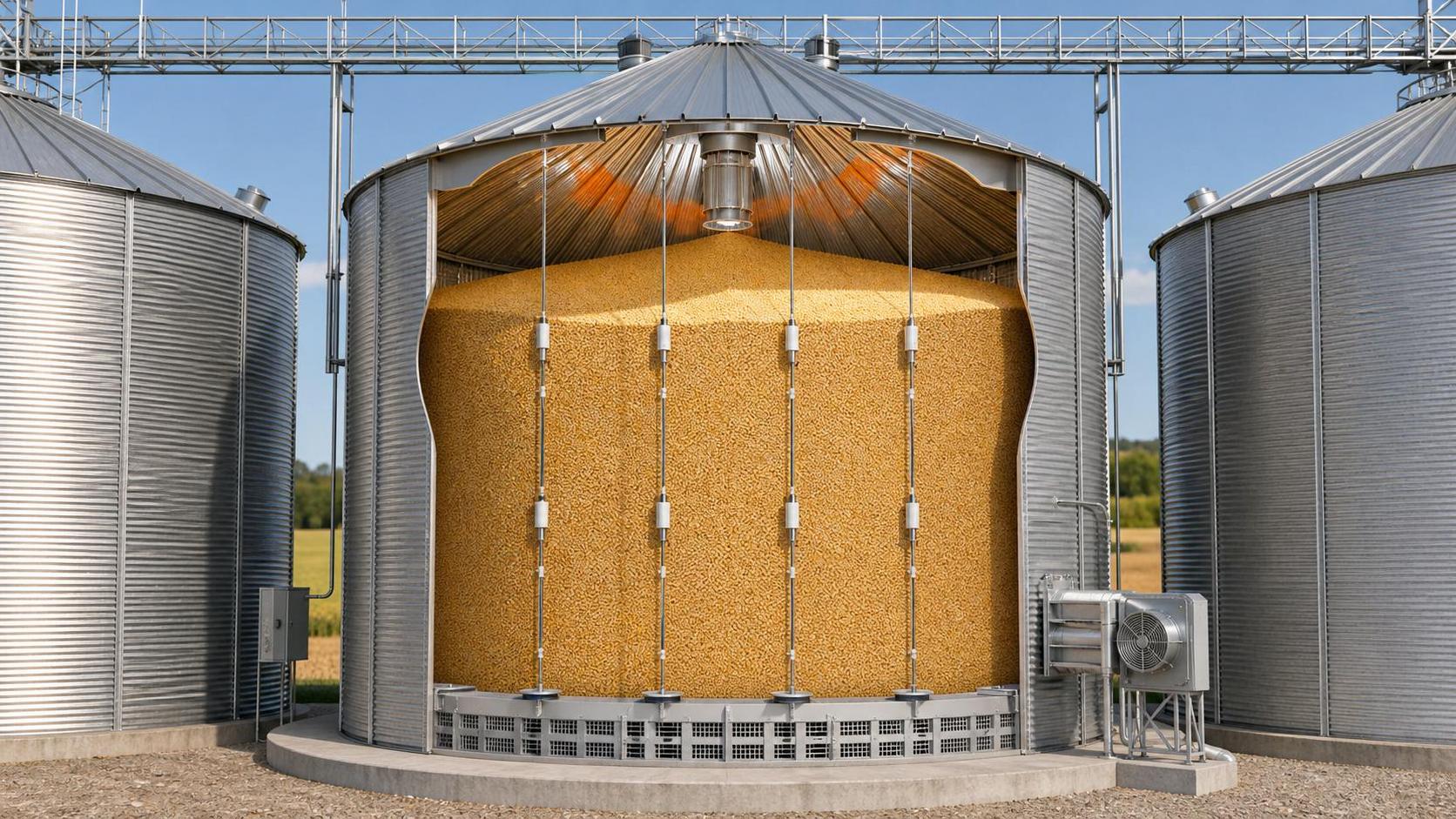 MAP Silos and Temperature Cables: How Monitoring Helps Prevent Hidden Grain Loss