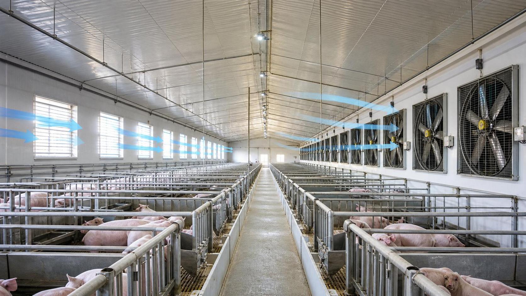 Negative Pressure Climate Control: How Barn Layout Changes Fan and Inlet Design