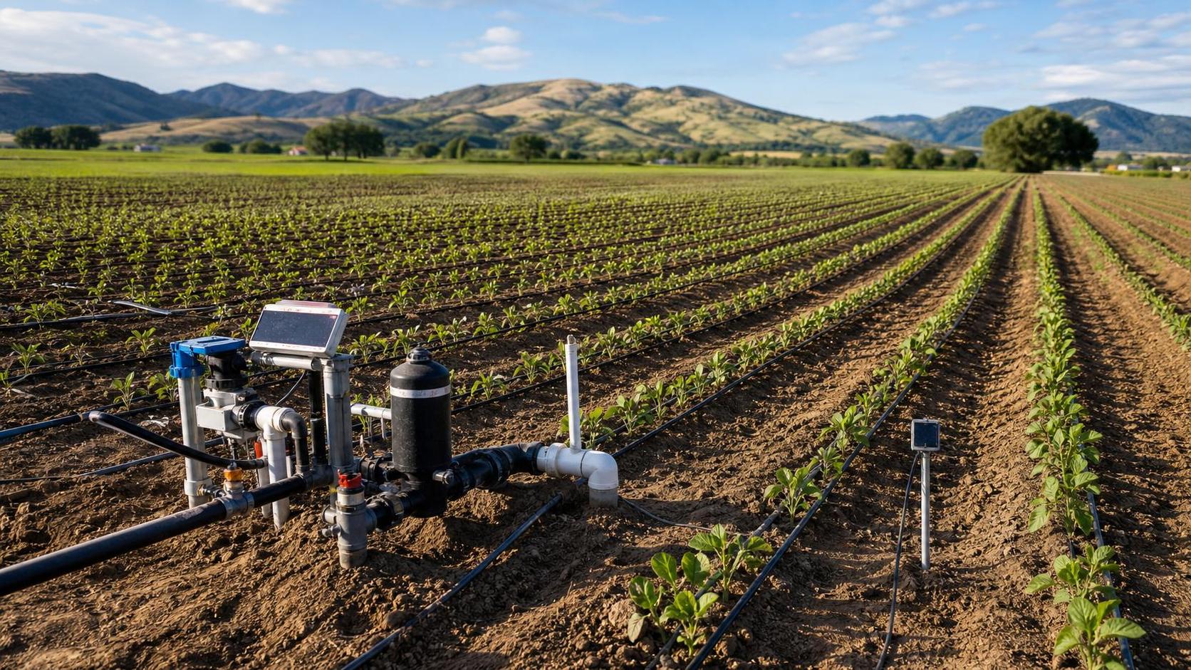 Subsurface Drip Systems for Row Crops: Design Rules for Uniform Water Delivery