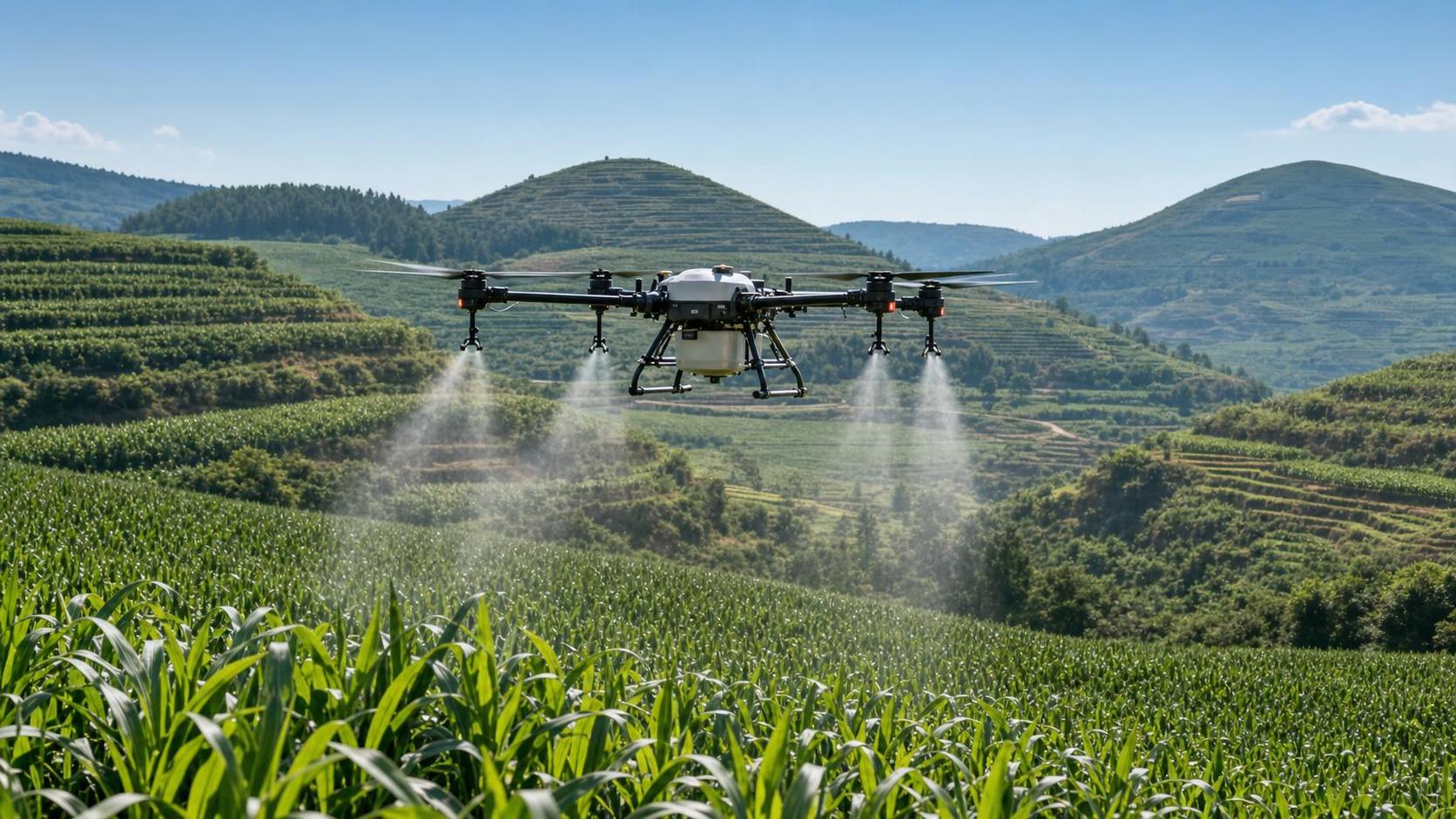Drone Spraying Technology in Agriculture: Operating Limits in Wind, Heat, and Terrain