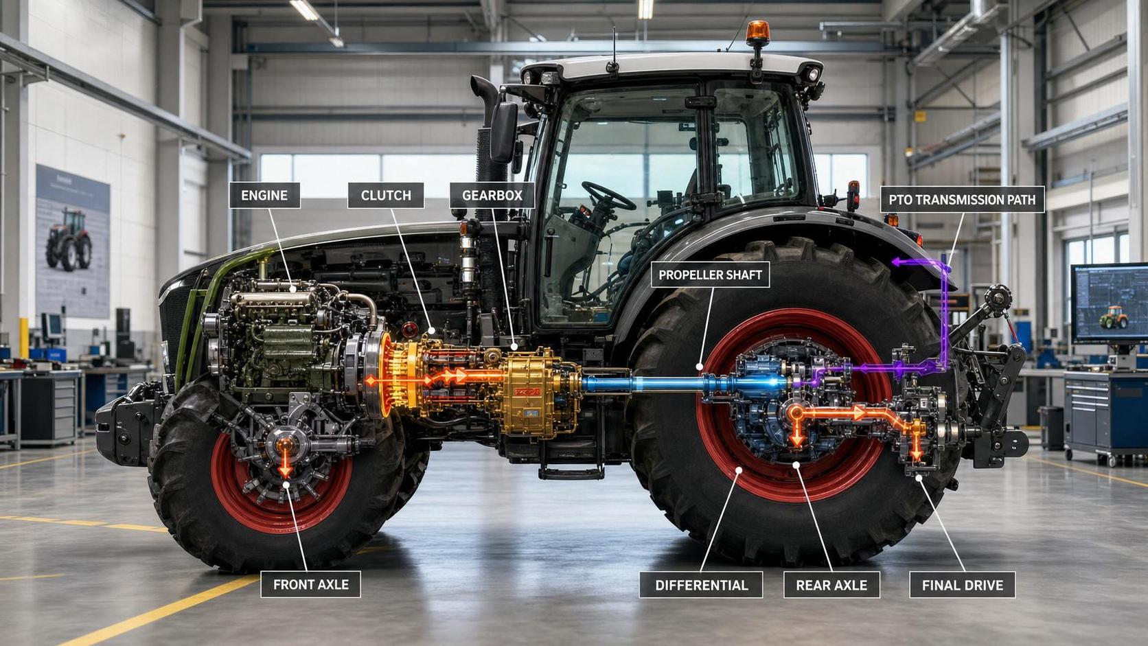 Tractor Driveline Systems Explained: Components, Layouts, and Power Flow