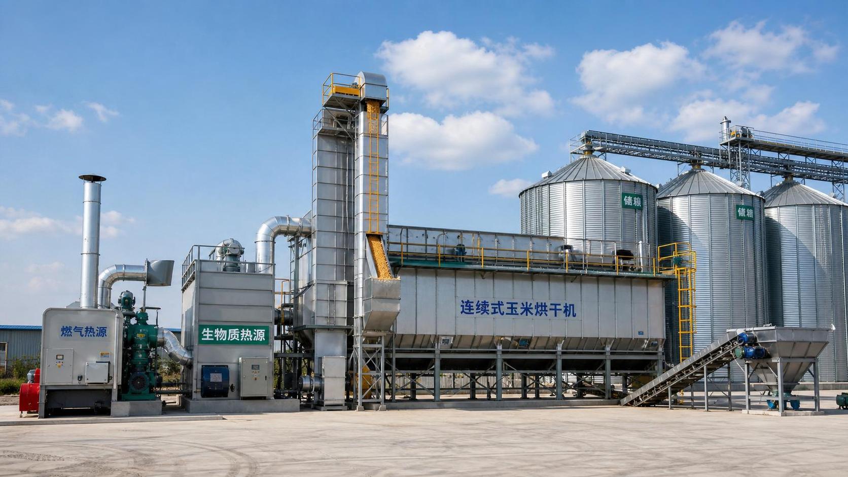 Grain Dryers for Maize: Moisture Targets, Capacity, and Heat Source Options