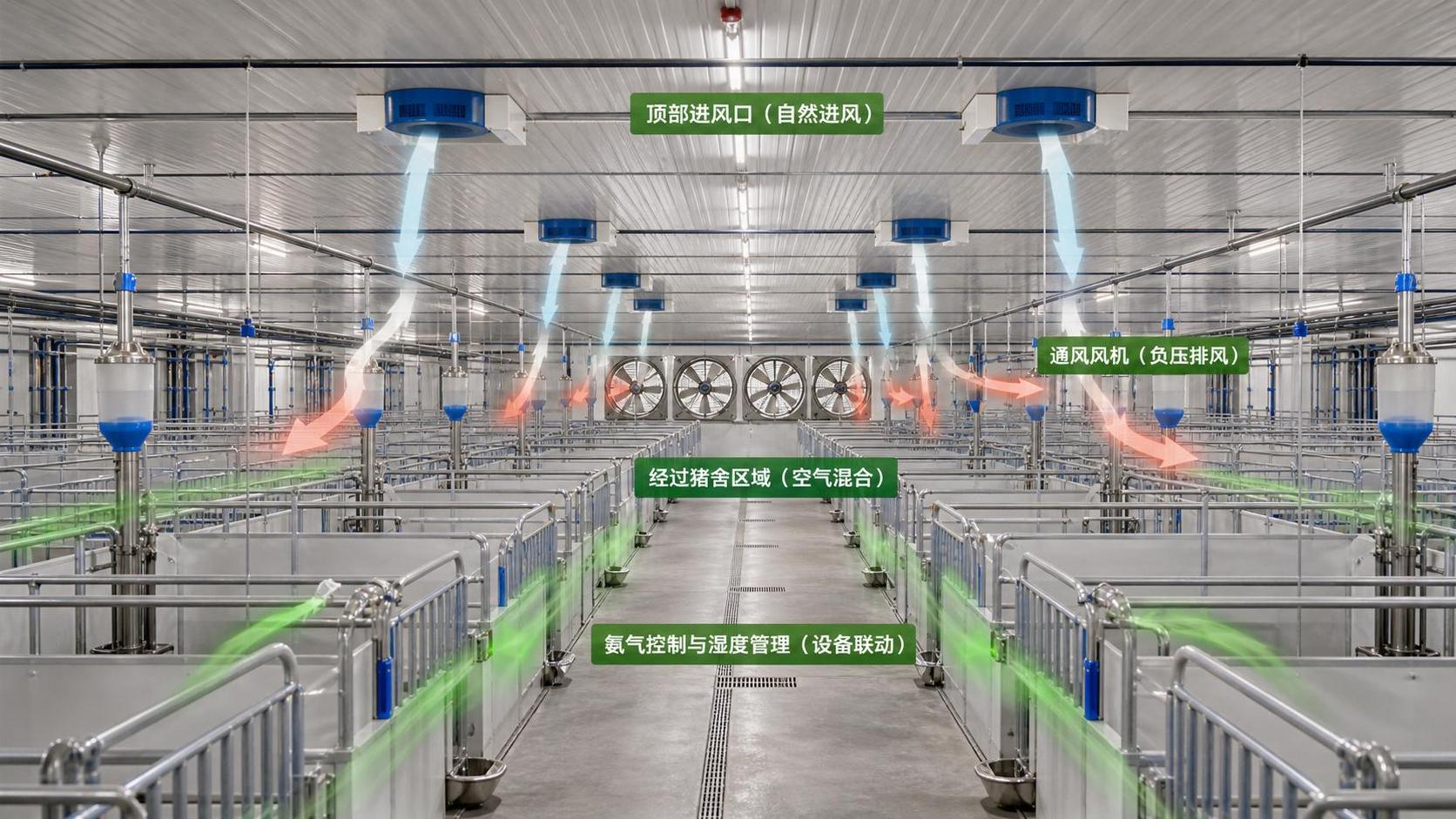 Hog Barn Ventilation and Air Quality: How to Reduce Ammonia and Moisture