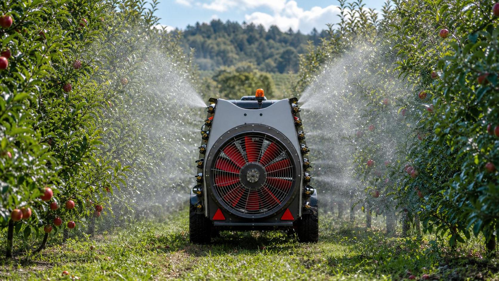 Canopy Penetration in Orchard Spraying: Droplet Size, Fan Speed and Coverage