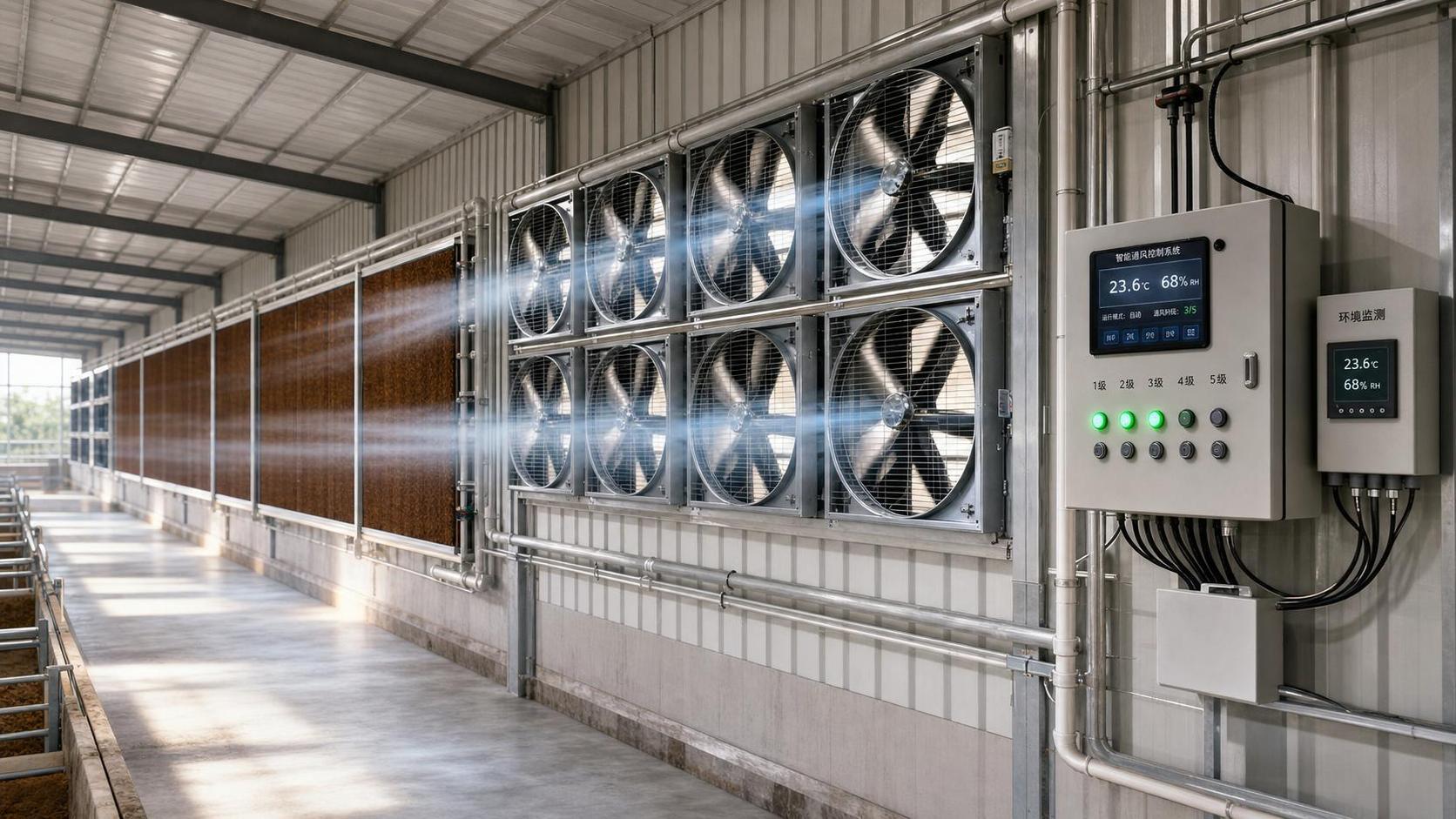 How Barn Ventilation Systems Controllers Use Staging to Save Energy