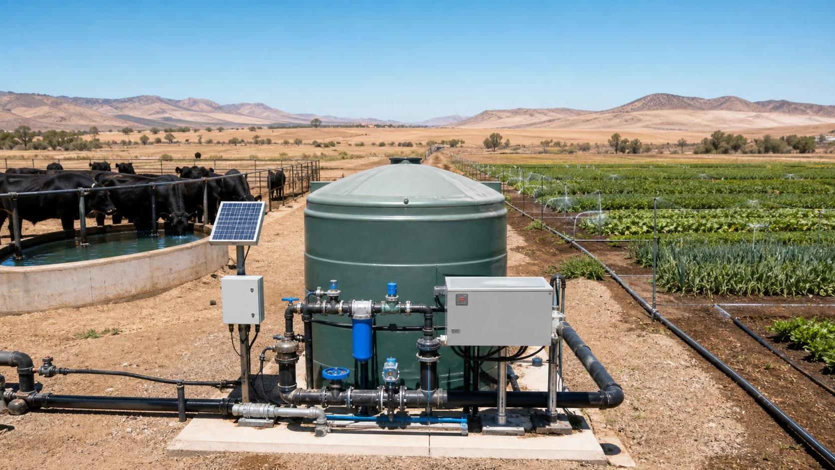 How Farm Water Management During Drought Changes Livestock and Crop Priorities