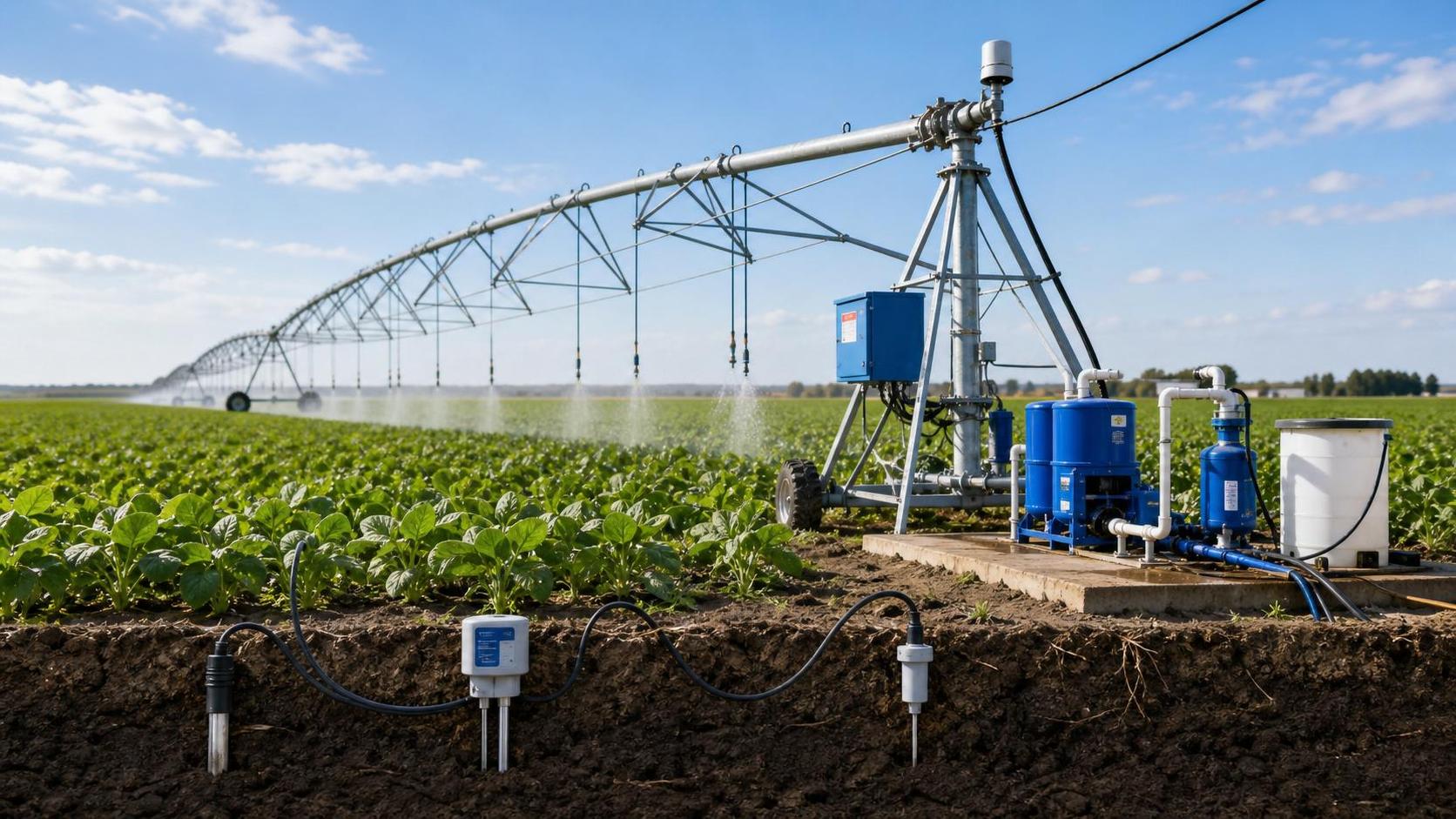 How Soil Sensors and Fertigation Pumps Improve Irrigation Timing and Nutrient Control