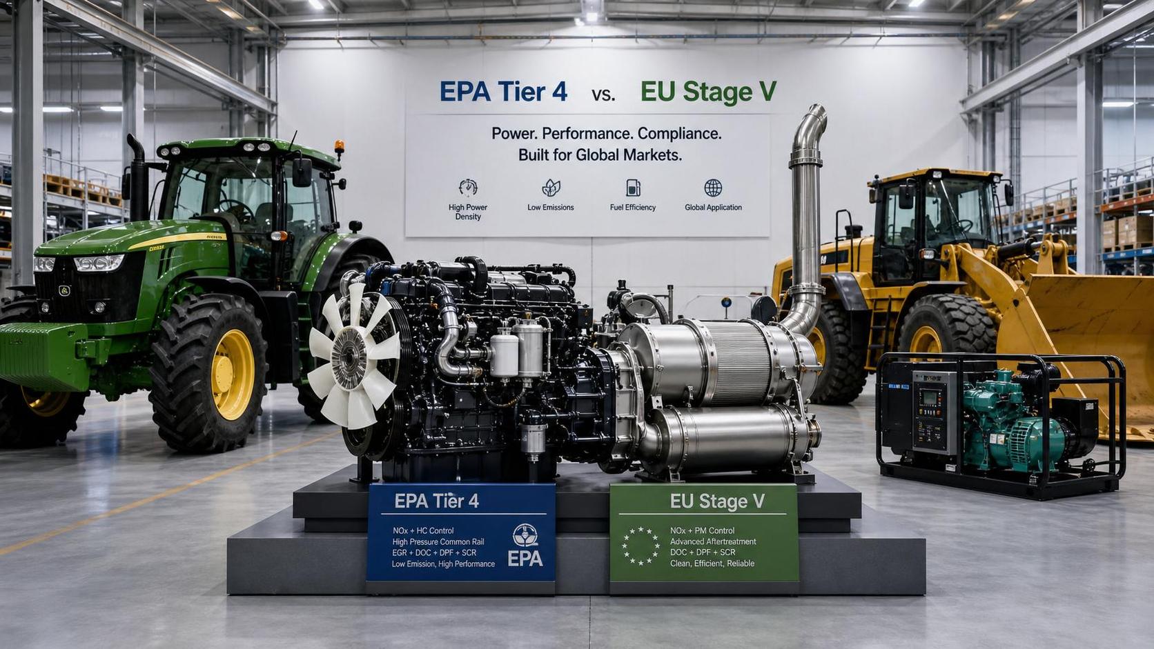 Off-Road Diesel Emissions Regulations Explained: EPA Tier 4 vs EU Stage V for Equipment Buyers