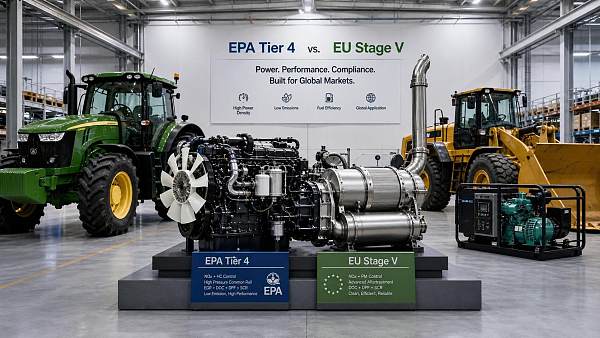 Off-Road Diesel Emissions Regulations Explained: EPA Tier 4 vs EU Stage V for Equipment Buyers