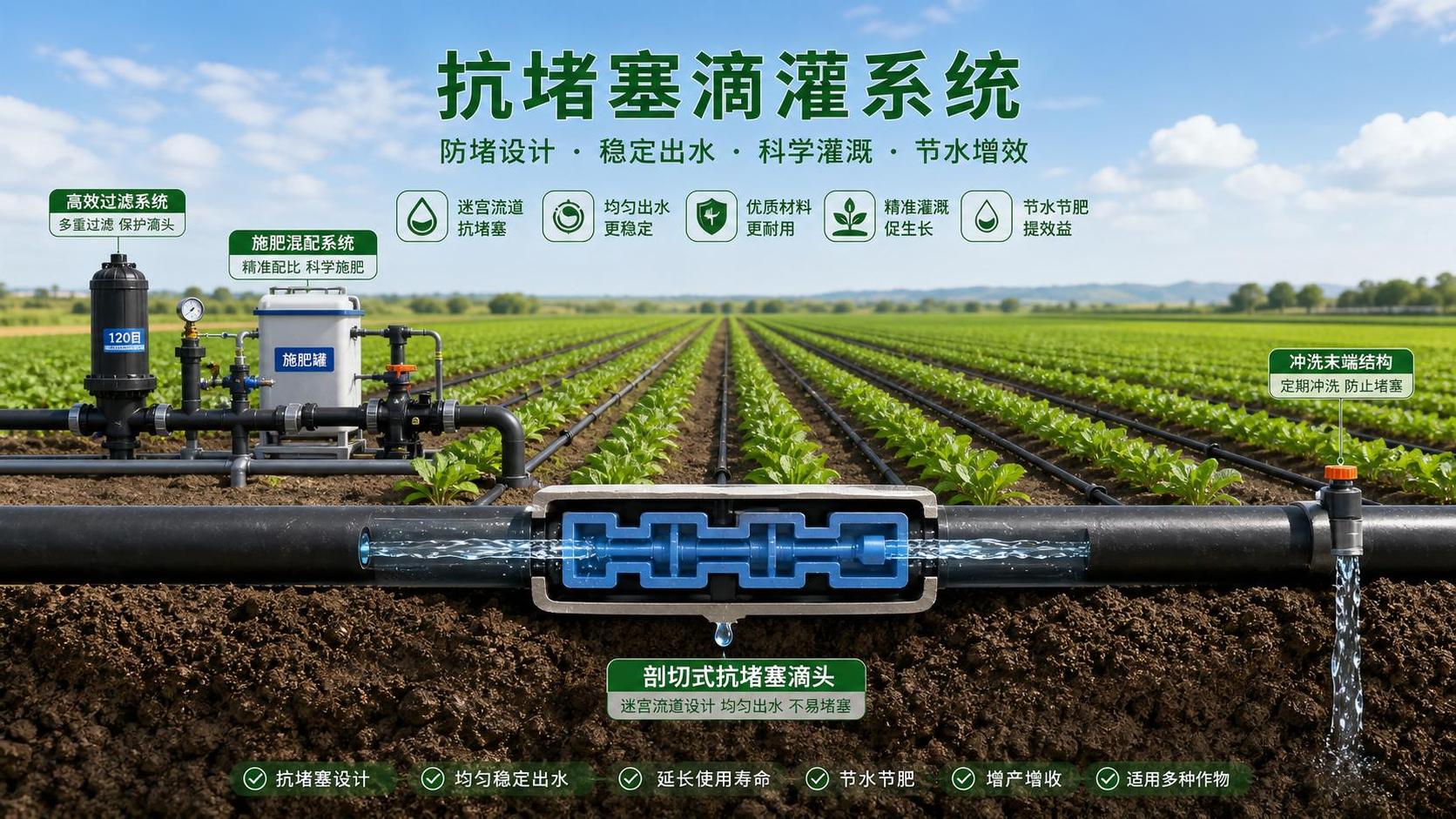 Clog-Resistant Dripline Technology Explained: What Causes Blockage and How Design Solves It