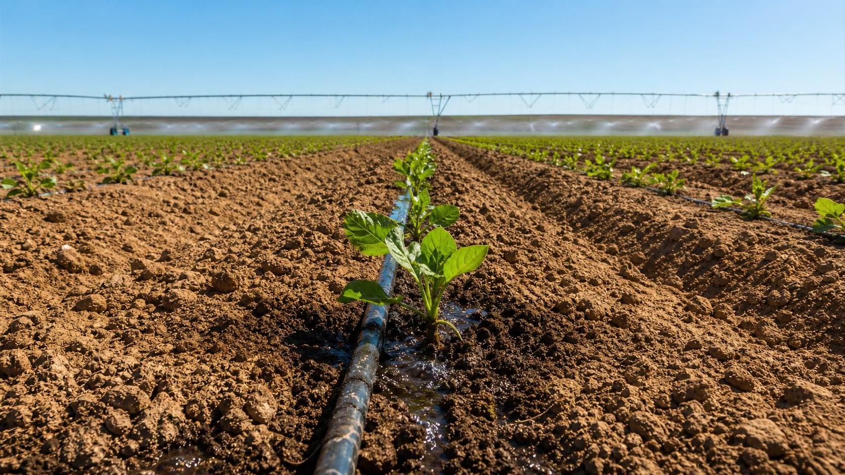 Low-Evaporation Irrigation for Drought Conditions: Drippers vs Center Pivot Systems