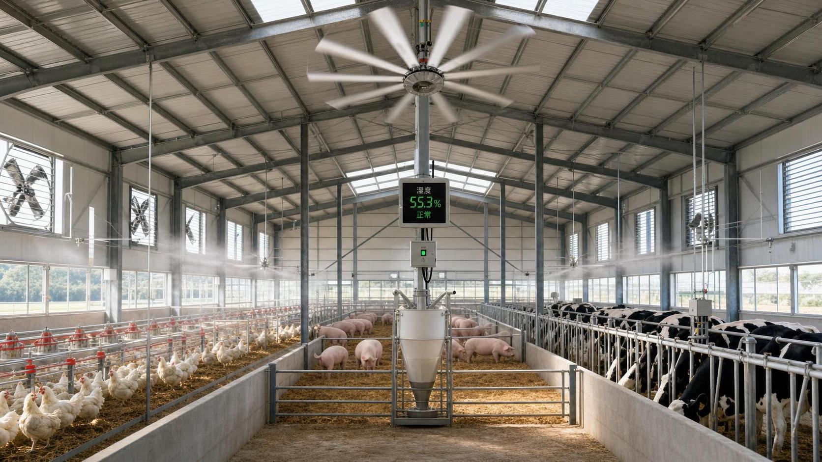 How Livestock Humidity Control Systems Prevent Heat Stress and Wet Bedding