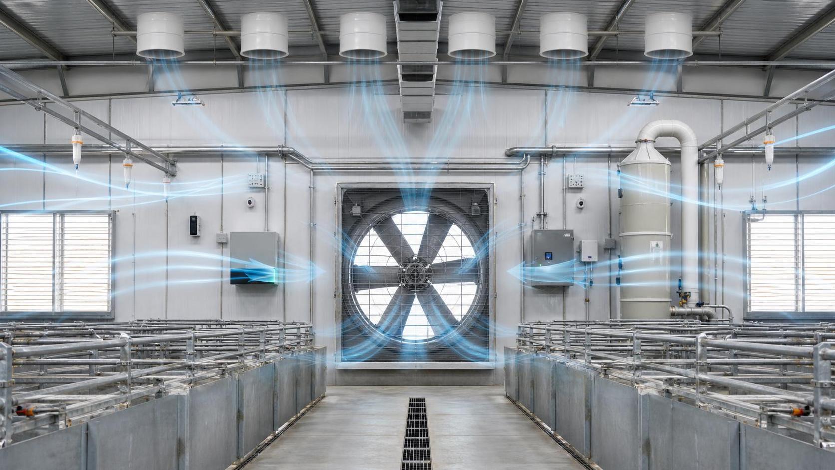 How to Choose Hog Barn Ventilation Systems for Heat, Moisture, and Ammonia Control