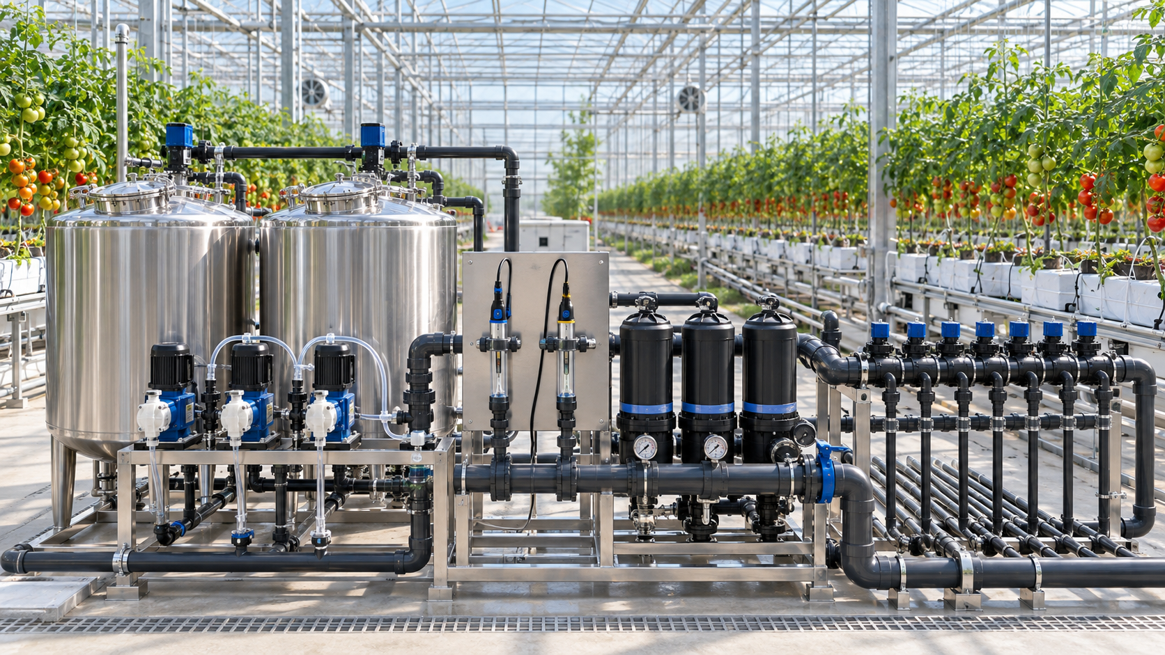Greenhouse Fertigation Control: How to Maintain Stable EC and pH Across Zones