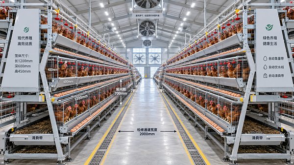 How Cage Dimensions and Tier Spacing Affect Layer House Capacity