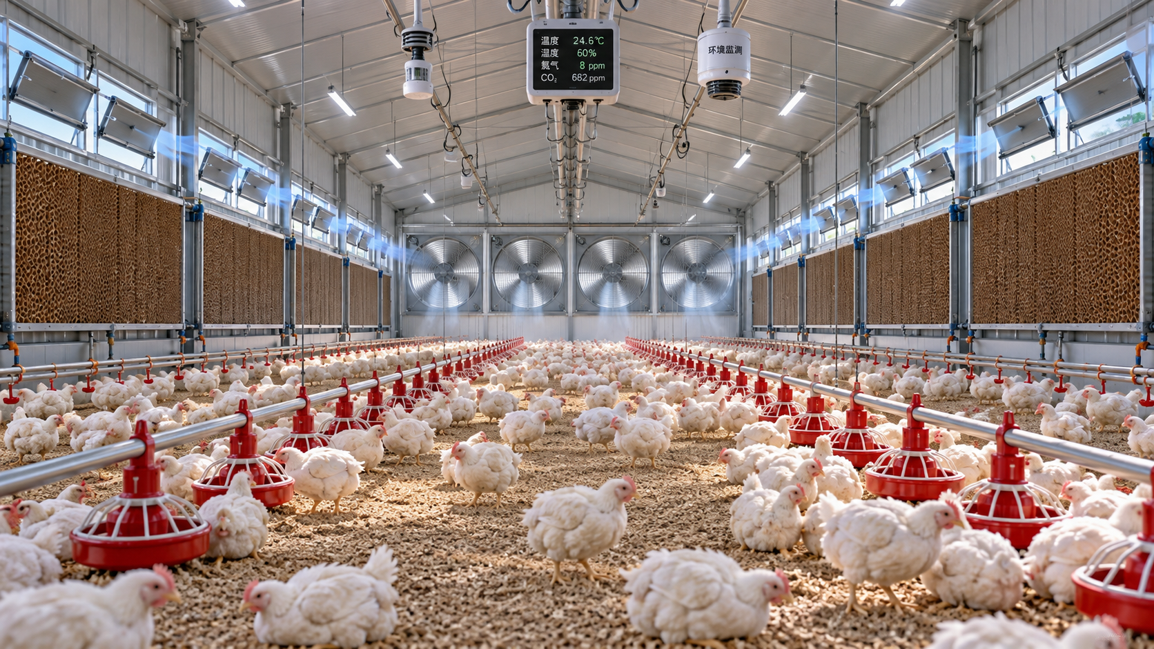 How Negative Pressure Ventilation Controls Prevent Heat Stress in Poultry Houses