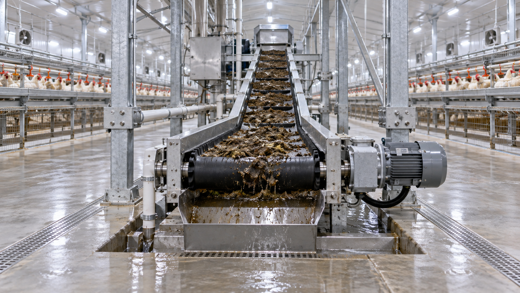 Corrosion-Resistant Manure Removal Systems: Materials and Design Criteria for Poultry Houses