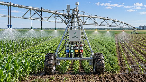 How Variable Rate Center Pivot Irrigation Controls Water Application by Soil Zone