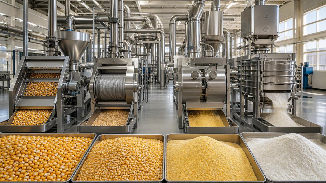 Corn Milling Process Guide: From Cleaning and Degermination to Final Granulation