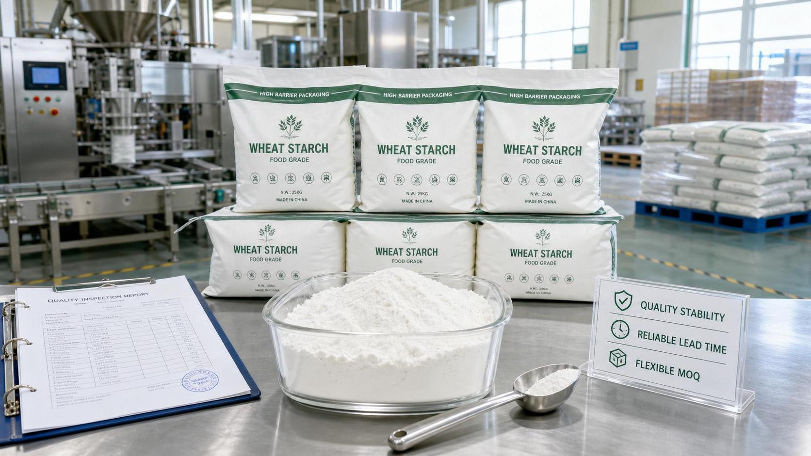 Wheat Starch Manufacturer Comparison: Quality, Lead Time, and MOQ