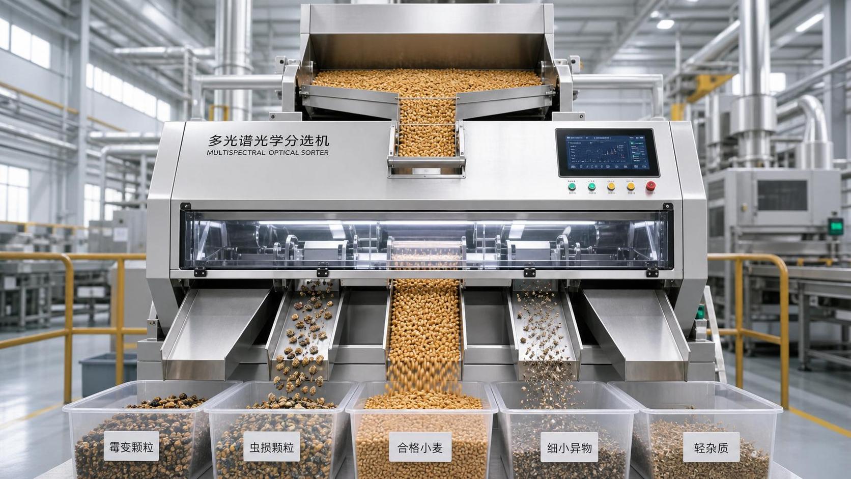 How Multispectral Optical Sorting Machines Cut Grain Defect Rates