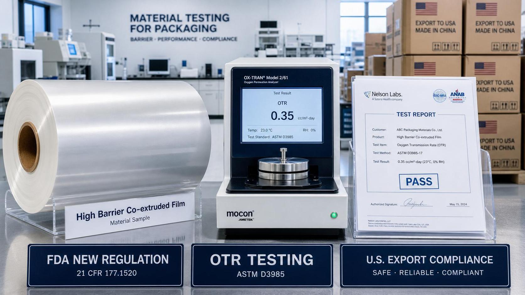 FDA Sets OTR Report Rule for Barrier Co-Extruded Films
