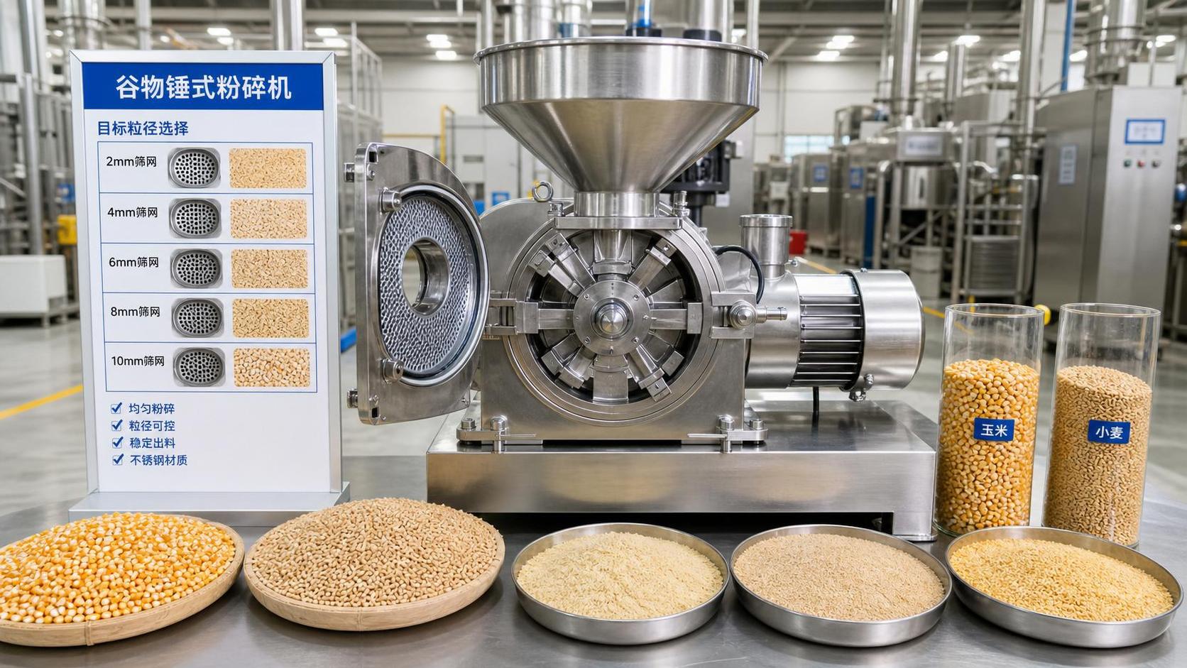 How to Choose Hammer Mills for Grain by Target Particle Size