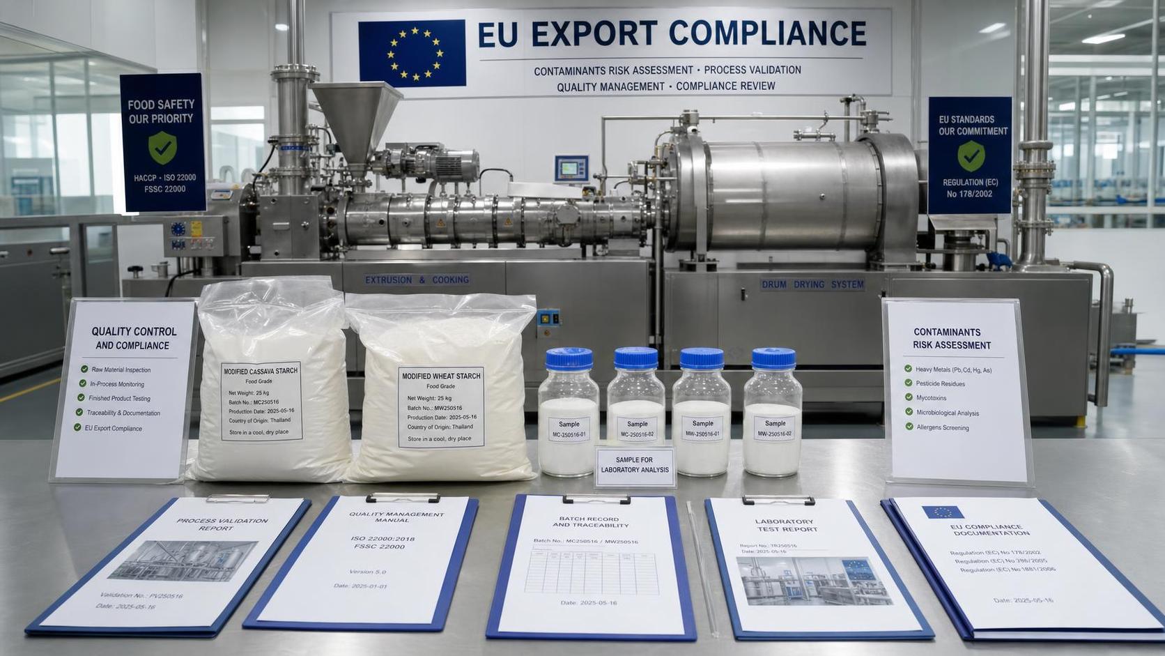 EFSA Update Tightens Compliance for Modified Starch Exports
