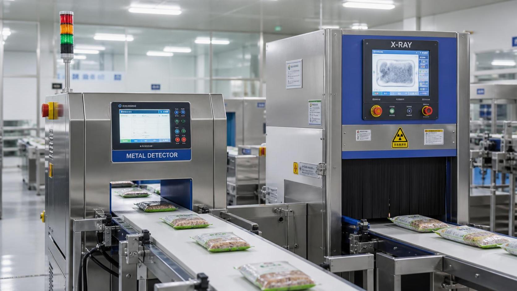 How Should Food Manufacturers Choose Between X-Ray and Metal Detectors?