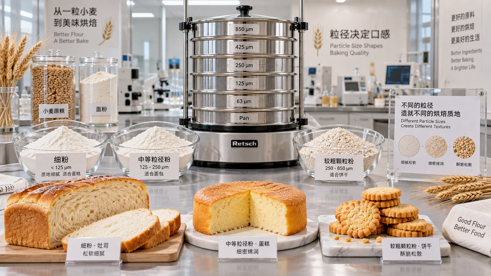 How flour particle size specifications affect bakery product texture