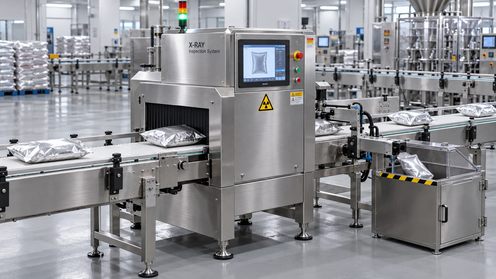 When should you use X-ray to inspect dry ingredients for contaminants?