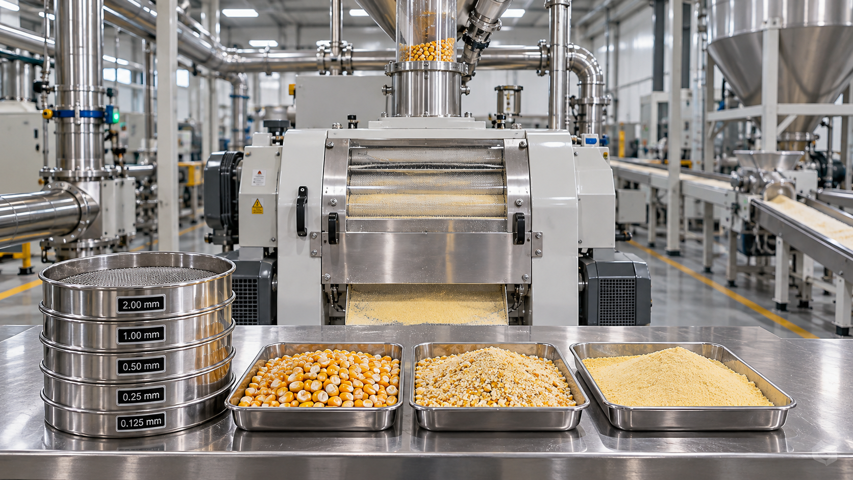How to fix uneven grinding in a roller mill for corn processing