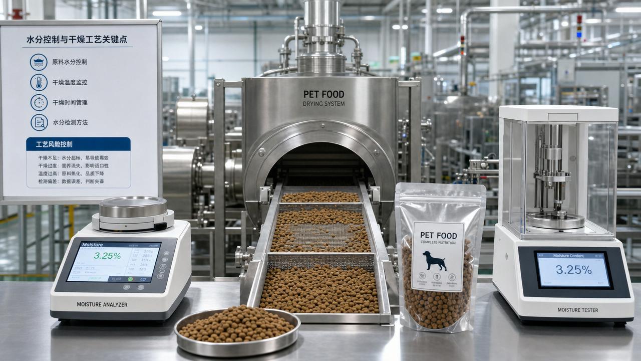 Pet Food Moisture Control: Key Limits, Testing Methods, and Drying Process Risks