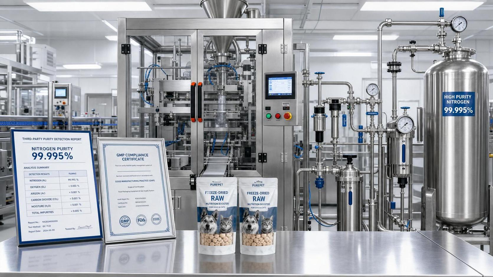 FDA CVM Sets Nitrogen Purity Rule for Freeze-Dry Packers