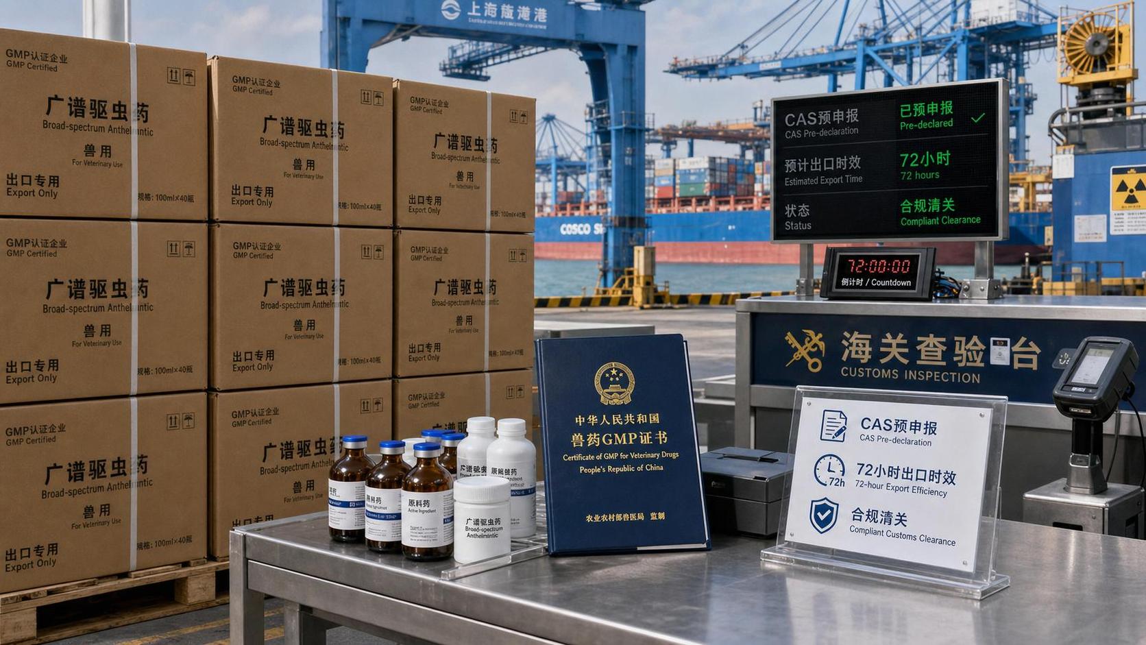 China Requires 72-Hour CAS Pre-Declaration for Antiparasitics