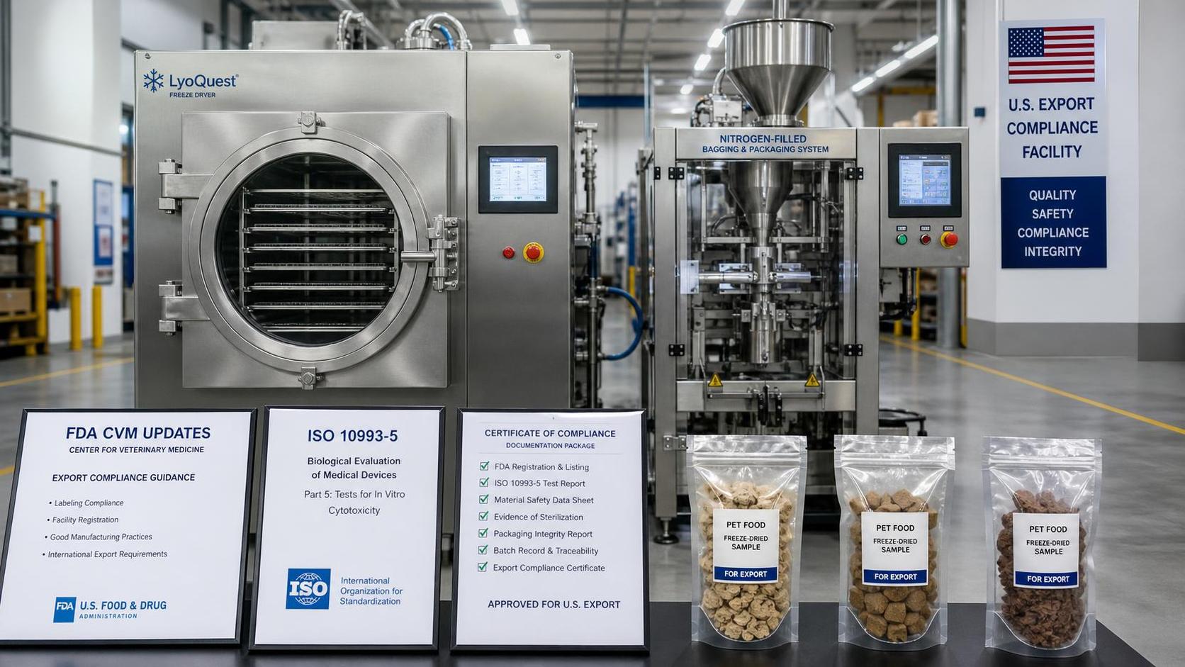 FDA CVM Update Adds ISO 10993-5 to Pet Freeze-Dry Exports