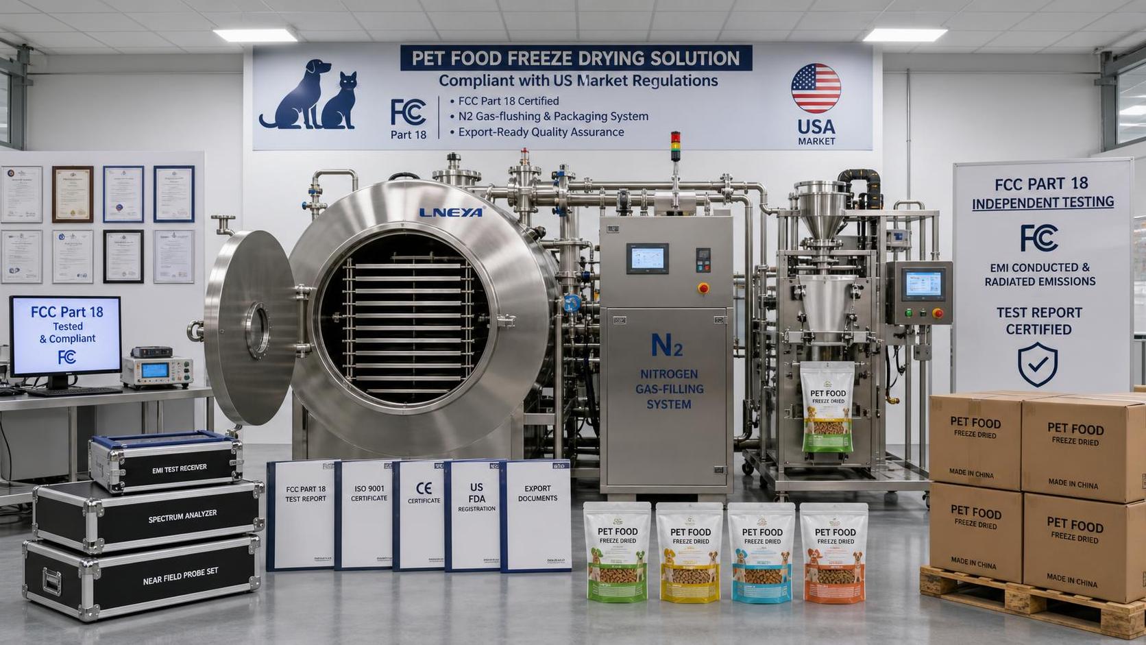 FDA CVM Clarifies FCC Part 18 Rule for Pet Food Freeze-Drying Equipment