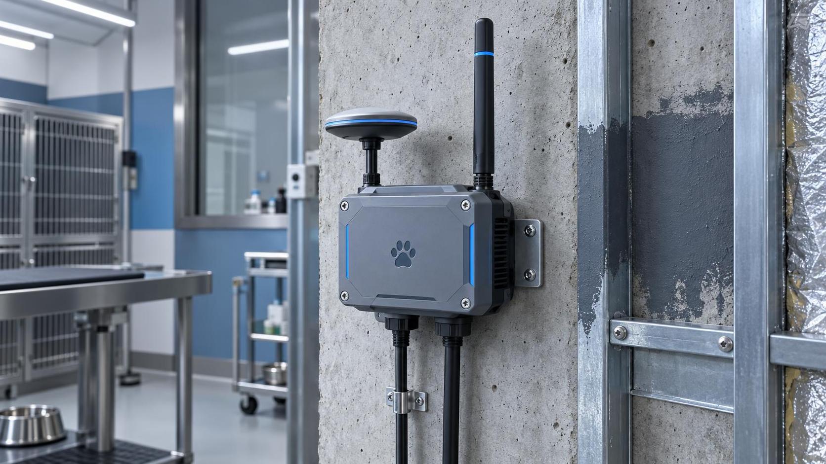Which pet tracking devices maintain reliable GPS + BLE fallback in low-signal rural or indoor veterinary facilities?