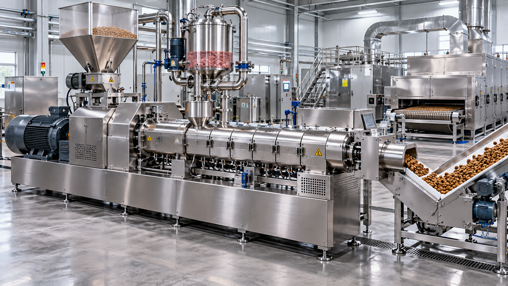 Choosing a Co-Rotating Pet Food Extruder for High-Fresh-Meat Formulations