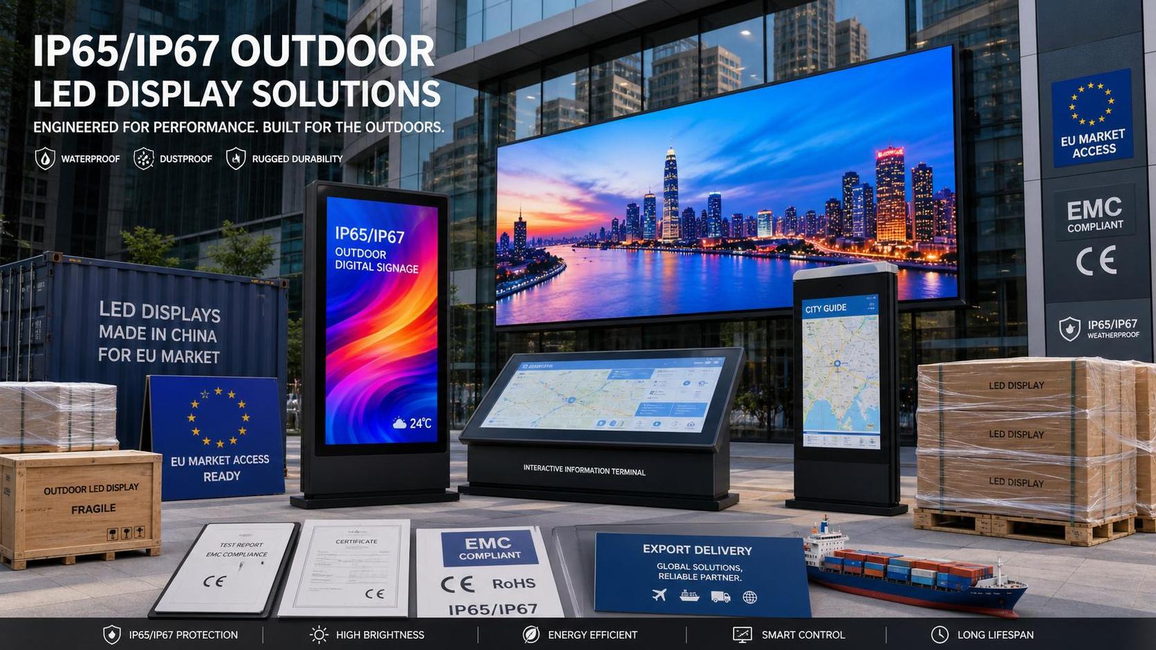 EU to Enforce EMC Rules for IP65/IP67 Outdoor LED Screens